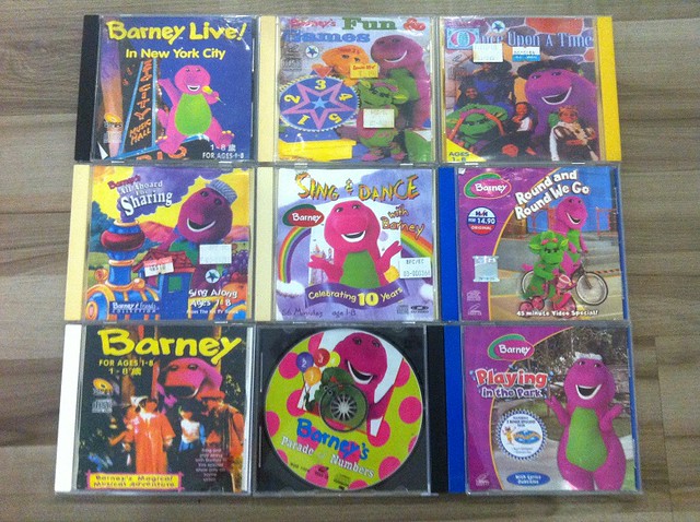 Set C 9 pces for $10 Barney VCDs | Flickr - Photo Sharing!