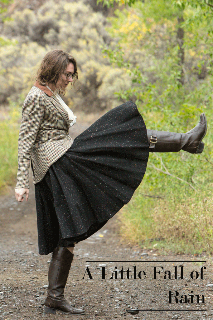 fall, Wool Skirt, equestrian boots, tweed jacket, autumn, rain, withoutastyle, Never Fully Dressed, Without a Style, 