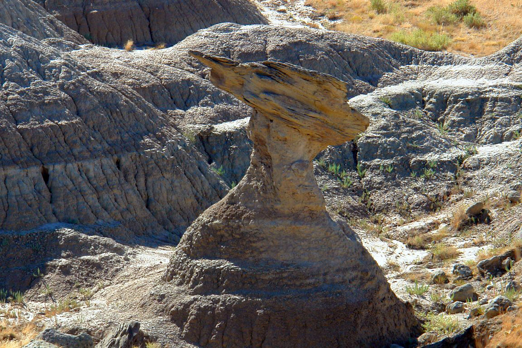 Impresionantes formas erosionadas de Badlands
