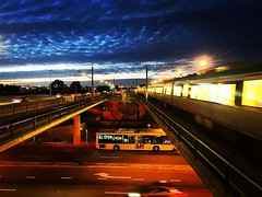 Evening train #perthisok #perthlife #perth #thisiswa #sky #australiagram #westisbest #iphoneonly #clouds #iphone #sunset #transperth #train #justanotherdayinwa #railway #perthgram #soperth #iphonephotography #perthwa