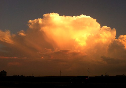 sunset cloud storm dekalb tornado thunderhead supercell