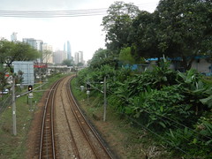 Railway line, Kuala Lumpur, Malaysia