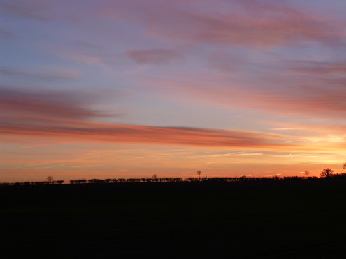 uk morning england sky field silhouette sunrise dawn flickr silhouettes fields silhouetted viewfromhome hertfordshire knebworth herts