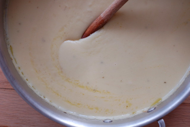 Creamy Roasted Garlic & Potato Soup by Eve Fox, the Garden of Eating, copyright 2015