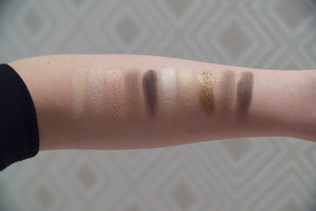 lorac unzipped gold swatches