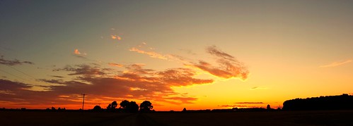 sunset landscape photo michigan panoramic