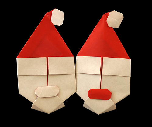 Origami Santa: Sober or Merry? (Too much Christmas Spirit?)  (Gayatri D’Souza)