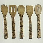 DIY Woodburned Spoons and Spatulas