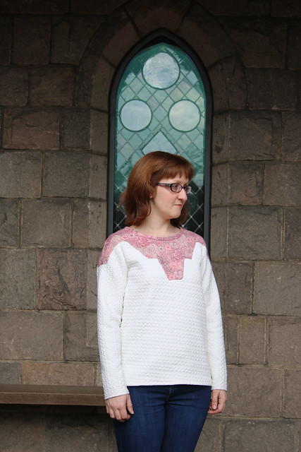 Paprika Pattern Zircon Sweater at Cloisters, New York