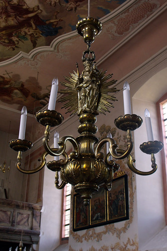 bayern kirche franken barock leuchter unterfranken grabfeld kleinbardorf landkreisrhöngrabfeld