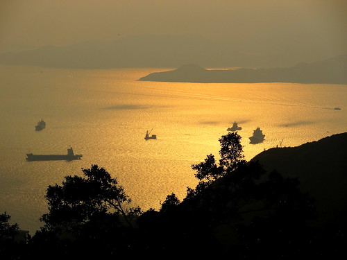 china sunset mer beach hongkong bateau vague plage chine coucherdesoleil pêche refletsdansleau