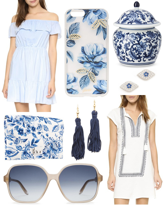 Blue and White
