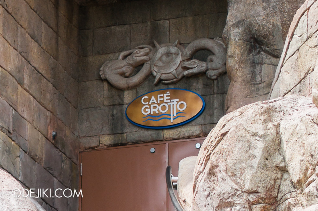 Marine Life Park Singapore - Adventure Cove Waterpark - The Grotto's Old Sign
