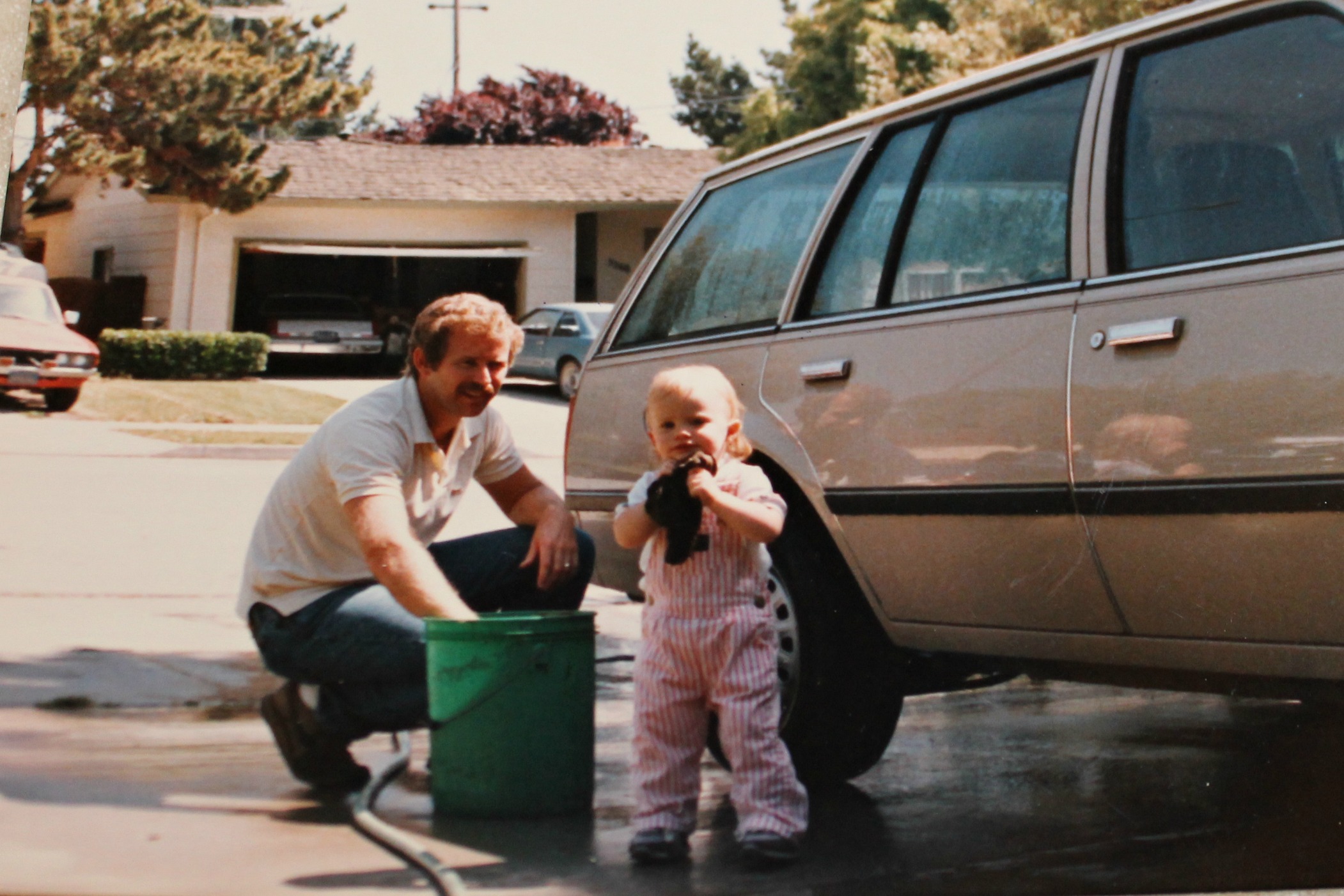 Tamara and Jeff - washing car