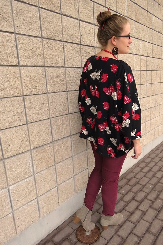 Thrift Style Thursday: Marsala + Kimono Refashion
