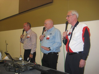 Tim, Don & Barry at the mic