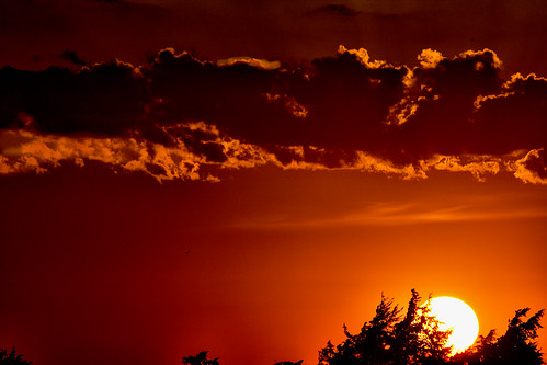 sunset clouds kansas winfield