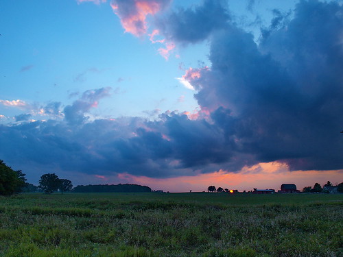 sunset clintoncounty midmichigan