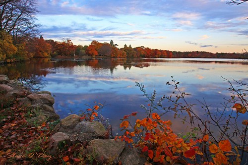 autumn lake newyork fall water clouds reflections longisland babylonny belmontlakestatepark