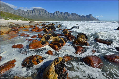 beach landscape southafrica scenery rocks falsebay westerncape kogelberg