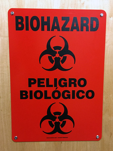 sign work biohazard pinedalewy march2016