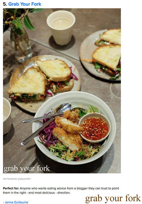 Grab Your Fork on the BuzzFeed list of 15 Australian Food Blogs Guaranteed to Change the Way You Eat Grab Your Fork on the BuzzFeed list of 15 Australian Food Blogs Guaranteed to Change the Way You Eat