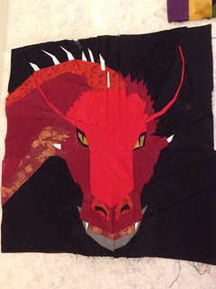 Red dragon from fandom in stitches