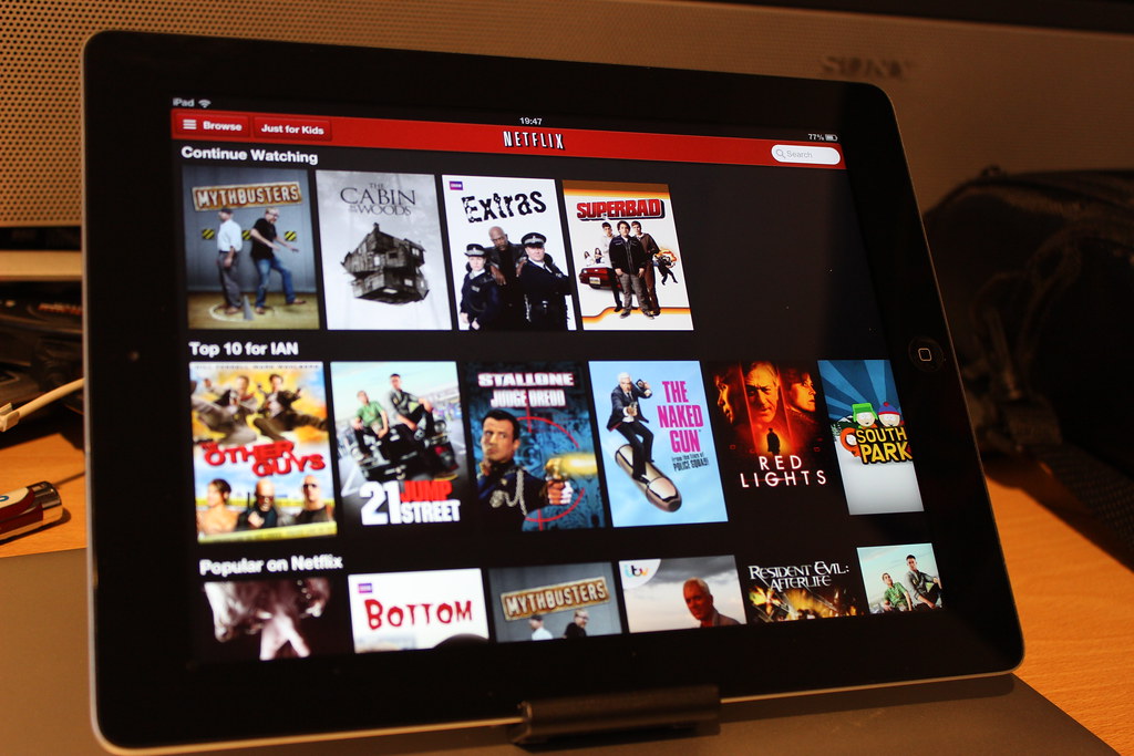 Netflix on an iPad