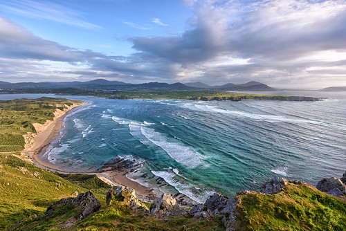 mountains landscape view county donegal ireland irish countryside nature grass mts gareth wray photography strabane nikon d810 nikkor 1424mm wide angle lens scenic drive tourist tourism location visit sight site summer cloudy day photographer vacation holiday europe outdoor clouds grassland sky hill atlantic swilly inishowen buncrana fanad carndonagh strand beach sea ocean pebbles stones sand sandy bay head field malin five finger fingers coast seaside shore lagg church chapel wild way