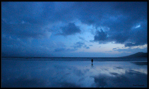 ireland sunset beach alone connemara plage irlande plages annacascaul