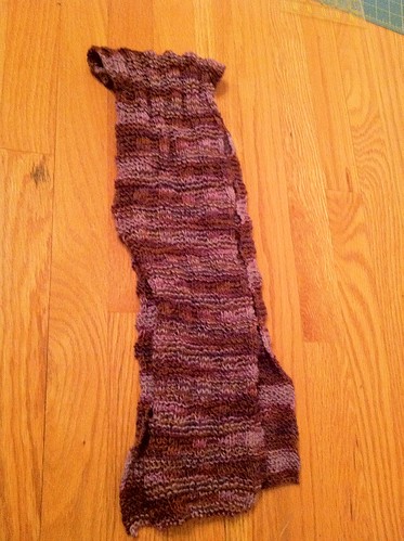 Smooshy purple scarf