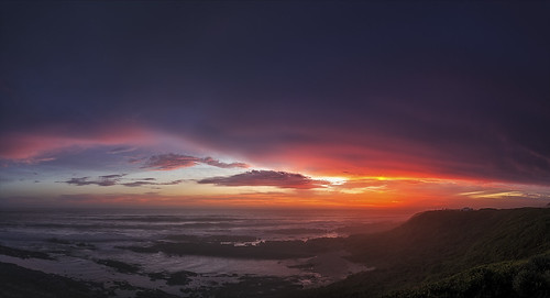 sunset panorama indianocean dri portelizabeth schoenmaakerskop