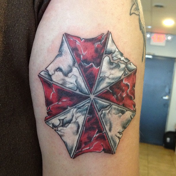Resident evil umbrella tattoo on Kelleigh today! | Flickr ...