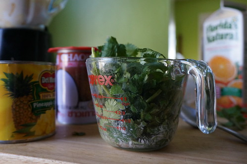 Cilantro: it doesn't like to stay packed down