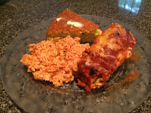 food kitchen dinner turkey dish rice plate mexican spanish cornbread meatloaf