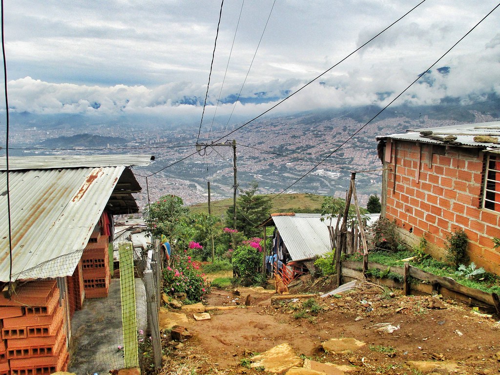 View from a comuna above Medellin, Colombia