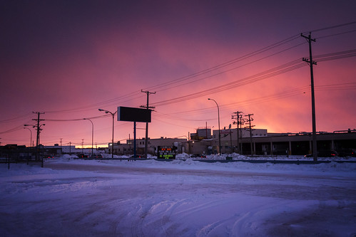 winter sunset snow canada building architecture winnipeg manitoba