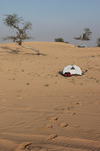 Camping in the UAE desert
