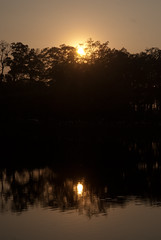 Sunset at Angkor Wat's Moat