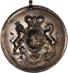 Lot 17 George III Indian Peace Medal reverse