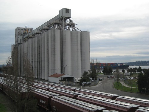 Elliott Bay Grain Elevators from Amgen Helix Bridge