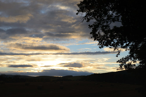 sunset landscape scotland aberdeenshire
