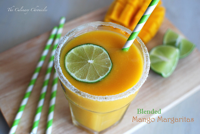 Blended Mango Margaritas