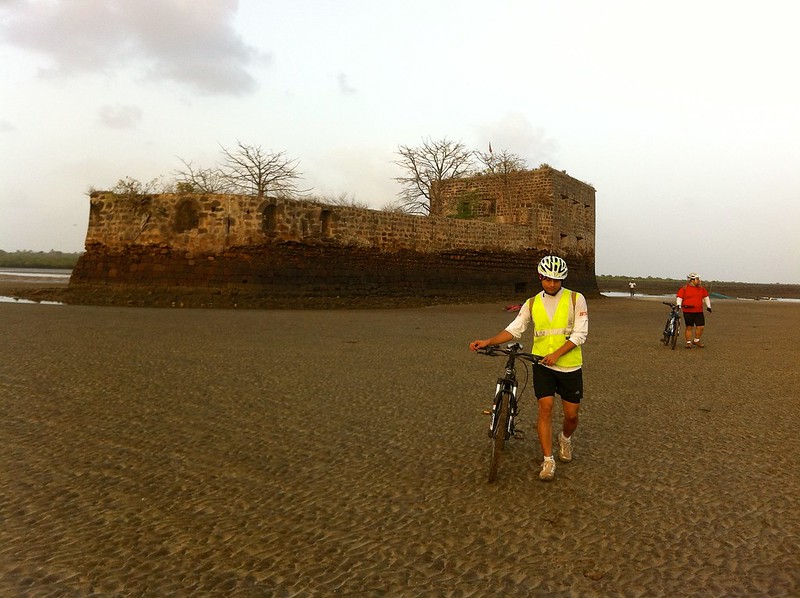 Cycling at Kelve Beach - Alibag Fort or PaanKot