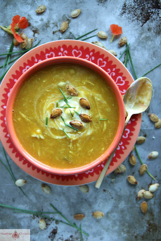 55 Pumpkin Recipes, like this Curried Pumpkin, Chicken and Rice Soup