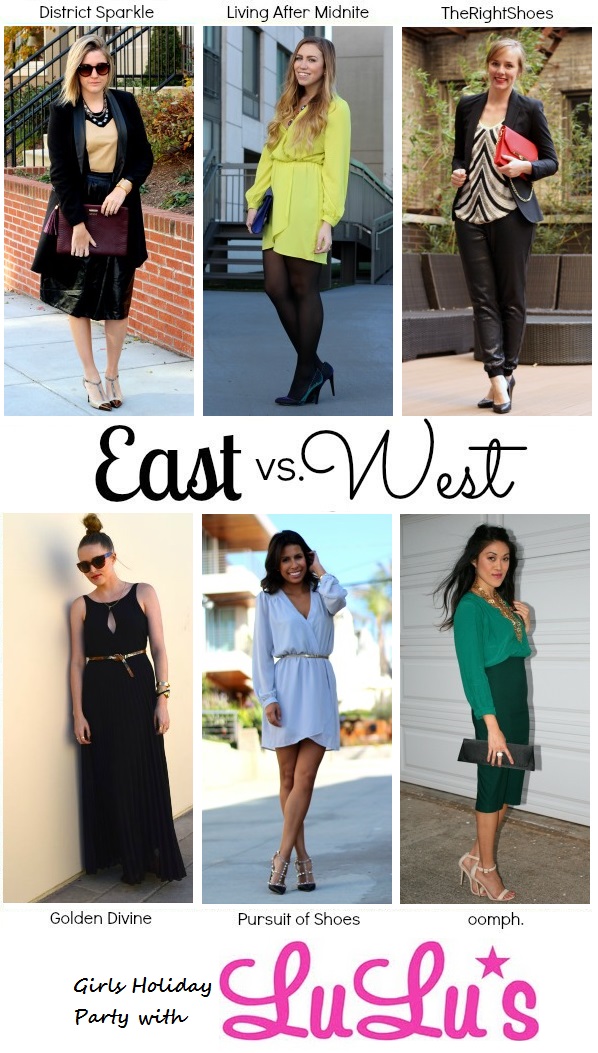 Living After Midnite: East vs. West Style Holiday Girls Night Out
