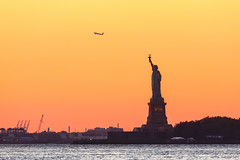 Sunset on Liberty Island