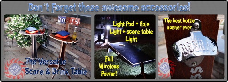 Awesome accessories Score Table, LED Lights, Bottle Opener