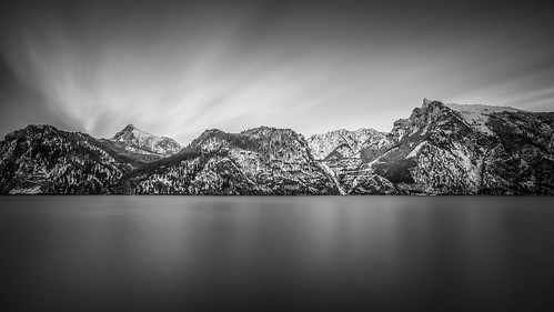 winter bw lake mountains art austria long exposure profile fine atmosphere virgin oberösterreich jungfrau voralpen arztg|photo