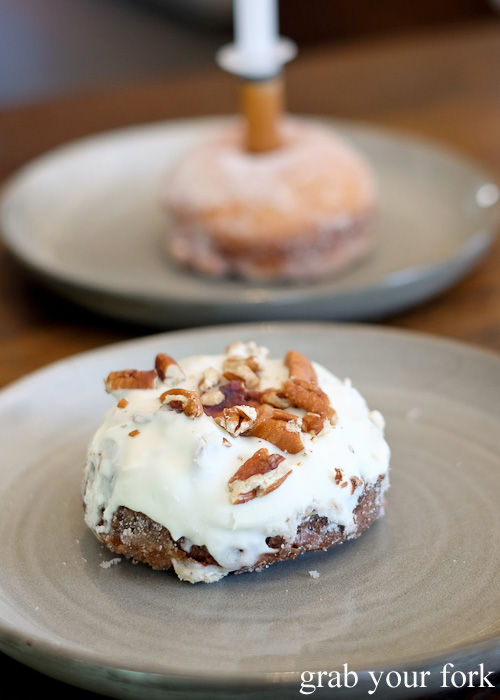 White chocolate and pecan cronut at Blackboard Coffee, Varsity Lakes, Gold Coast